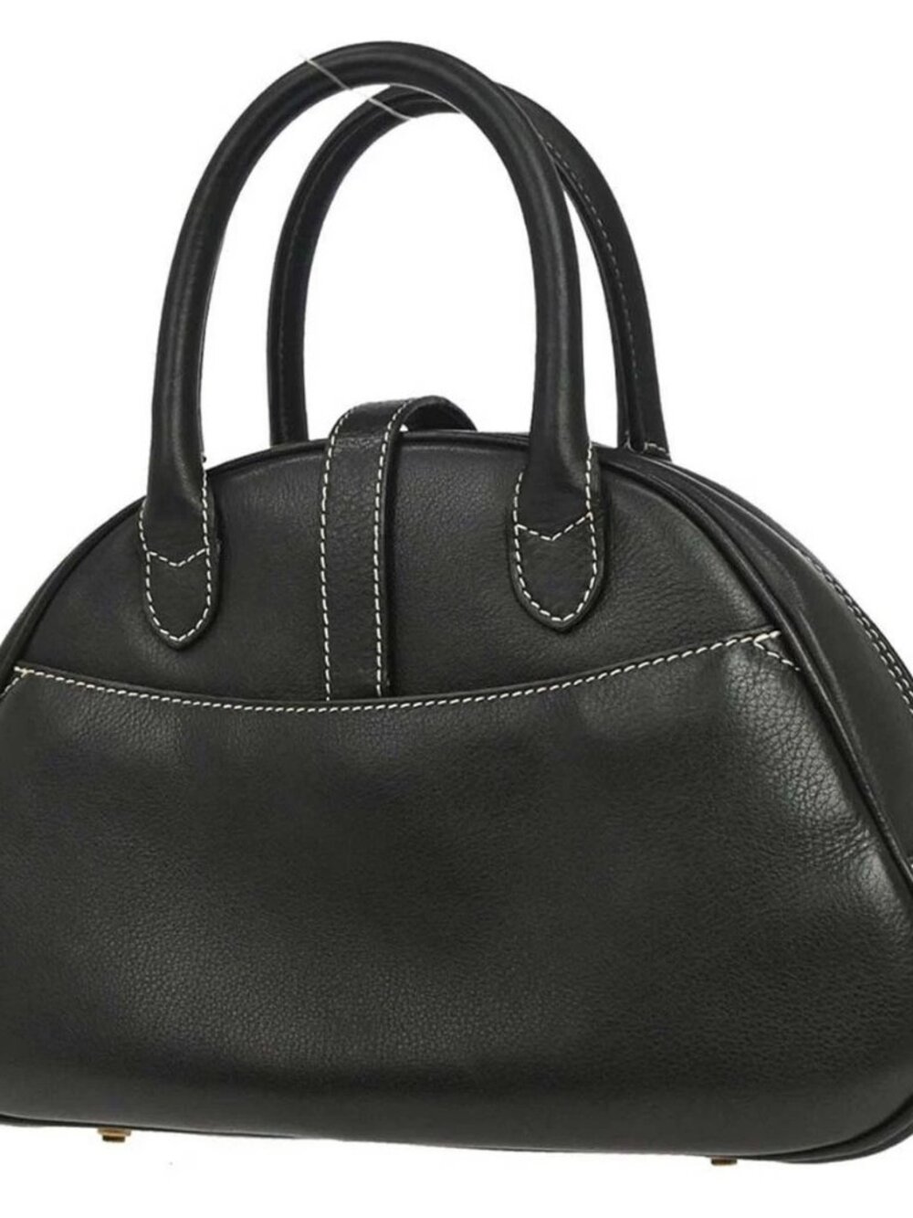 Christian Dior Black Leather Double Saddle Handbag MA-0064 197437 - Picture 2 of 14